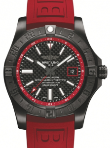 Black Dials Breitling Avenger II GMT Blacksteel Replica Watches