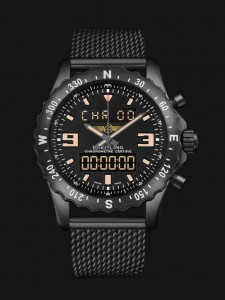 Black Steel Breitling Chronospace Military Copy Watches Online