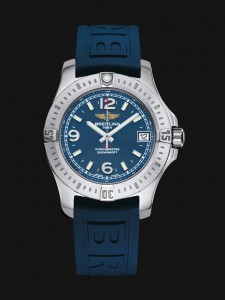Blue Rubber Straps Breitling Colt 36 Copy Watches For Women