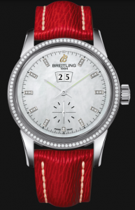 Breitling Transocean 38 Replica Watches With Red Straps